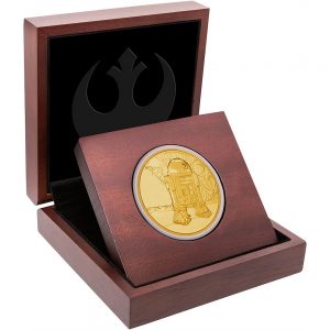 2016 Star Wars R2-D2 1oz Gold Coin in Display Box