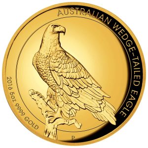 Australia 2016 5oz Gold Wedge-tailed Eagle Coin Reverse
