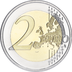 Proof Two Euro(€2) Commemorative Coin Reverse