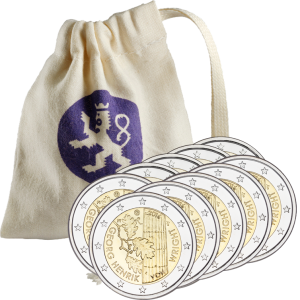 Finland 2016 Commemorative €2 Georg Henrik von Wright Coin Purse