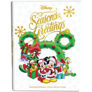 2016 Disney Season's Greetings 1/2oz Silver Coin Cover