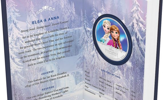 2016 Frozen Elsa and Anna Silver Coin Box