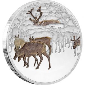 2017 Caribou Silver Coin, Great Migrations Series