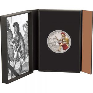 2016 Spartans Warriors of History Silver Coin in Box