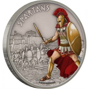 2016 Spartans Warriors of History Silver Coin Reverse