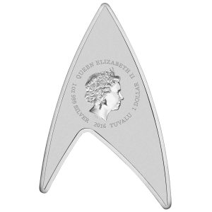 Tuvalu 2016 1oz Silver Delta Shaped Coin Obverse