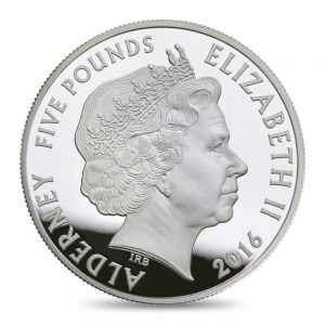 2016 Alderney Remembrance Day Crown Coin Obverse