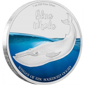 Pitcairn Islands 2016 Blue Whale 1oz Silver Coin Reverse