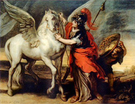 Athena and Pegasus, 1644, by Theodor van Thulden