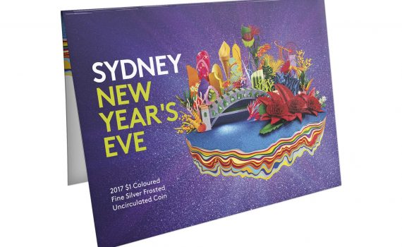 Australia 2017 New Year's Eve SIlver $1 Coin Display Card