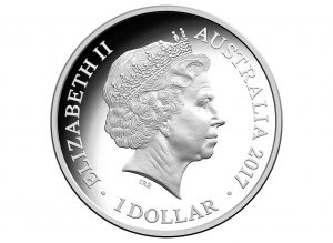 Australia 2017 New Year's Eve SIlver $1 Coin Obverse