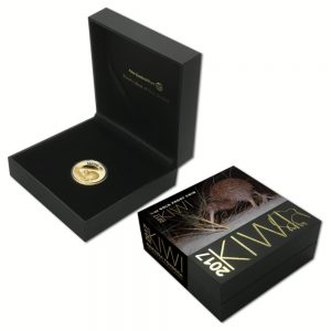 New Zealand 2017 Gold Kiwi Coin in Box