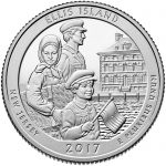 USA 2017 Ellis Island Quarter Dollar Coin Reverse