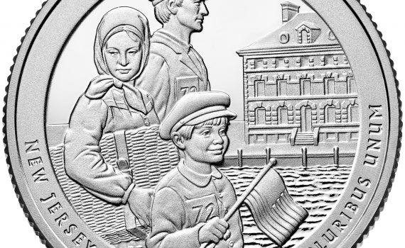 USA 2017 Ellis Island Quarter Dollar Coin Reverse