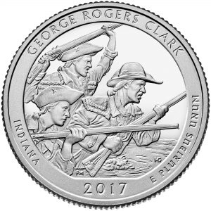USA 2017 George Rogers Clark Quarter Dollar Coin Reverse
