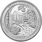 USA 2017 Ozark Riverways Quarter Dollar Coin Reverse
