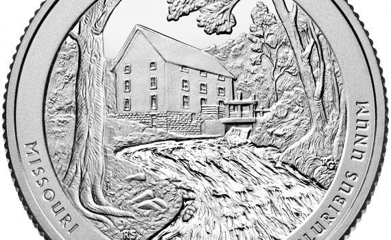 USA 2017 Ozark Riverways Quarter Dollar Coin Reverse