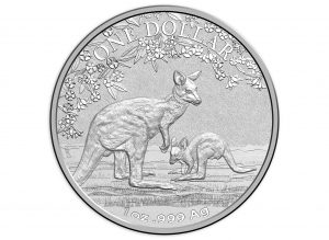 Australian 2017 Kangaroo Season's Change 1oz Silver $1 Coin Reverse