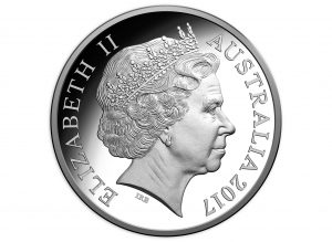 Australian 2017 Kangaroo Season's Change 1oz Silver $1 Proof Coin Obverse