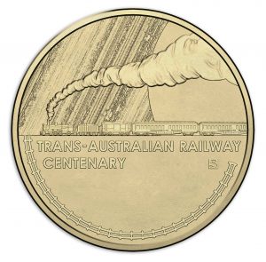 Australia 2017 Trans-Australian Railways  $1 Coin - "S" Privy Mark