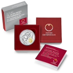 Austria 175th anniversary of the Vienna Philharmonic Orchestra Silver Coin in Box