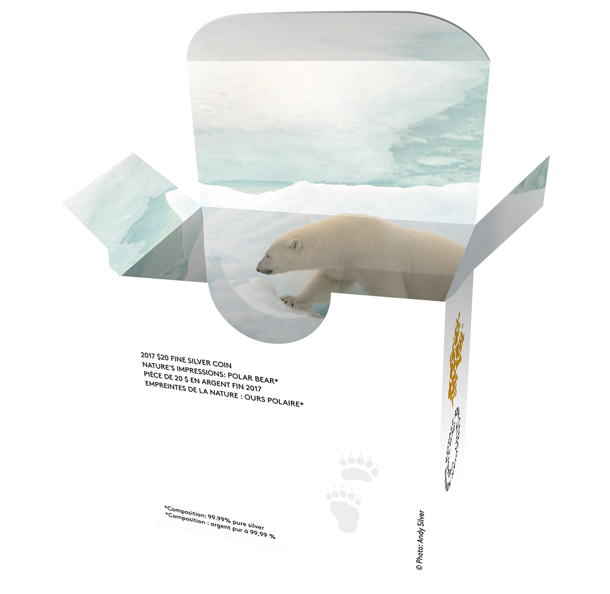 Canada 2017 Nature's Impressions - Polar Bear Silver Coin Art