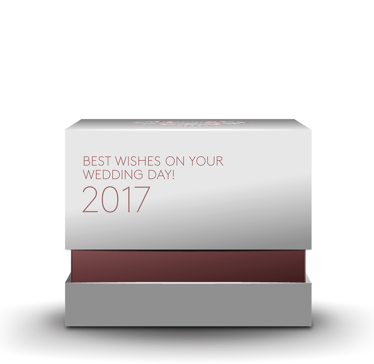 Canada 2017 Best Wished on your Wedding Day silver coin with Rose Gold Plating Box