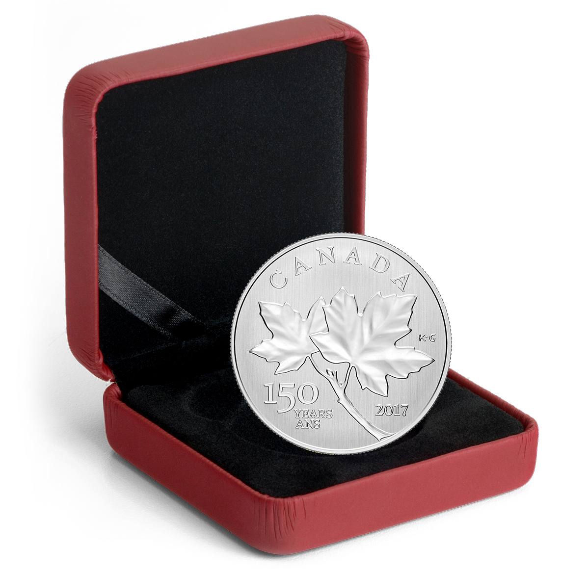 Canada 2014 Maple Leaves Silver 10 Dollar Coin Box