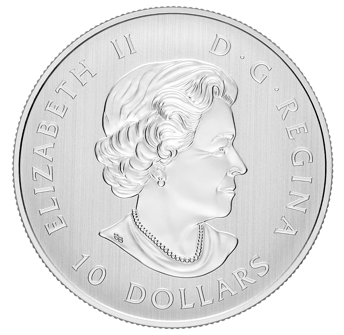 Canada 2014 Maple Leaves Silver 10 Dollar Coin Obverse