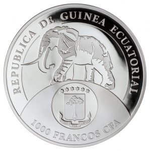 Equatorial Guinea 2017 Trump Inauguration 1000 Franc Silver Coin Obverse