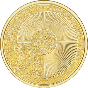 2017 Independent Finland 100 Years Gold €100 Coin Obverse