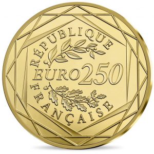France 2017 250 Euro Gold Marianne - Liberty Coin Obverse