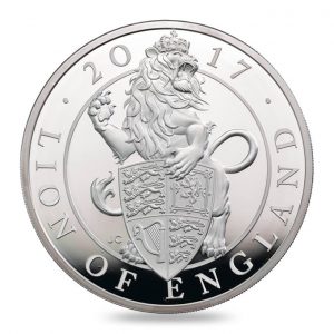 United Kingdom 207 Silver Proof Queen's Beasts - Lion of England Reverse