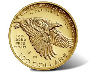 USA 2017 225th Anniversary American Liberty Gold Coin Reverse