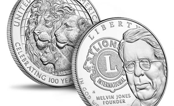 USA 2017 Lions Clubs Commemorative Silver Dollar Coin