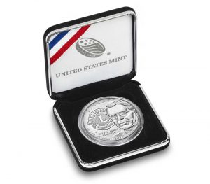 USA 2017 Lions Clubs Commemorative Silver Dollar Coin Box