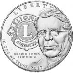 USA 2017 Lions Clubs Commemorative Silver Dollar Coin Obverse