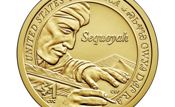 USA 2017 Sequoyah Native American Dollar Reverse