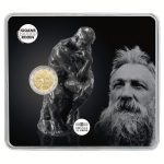 France 2017 Auguste Rodin €2 Obverse Uncirculated Packaging