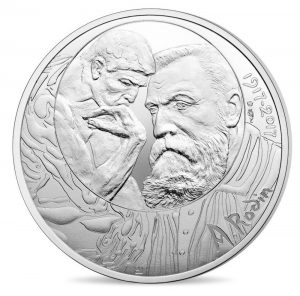France 2017 Auguste Rodin Silver €10 Reverse