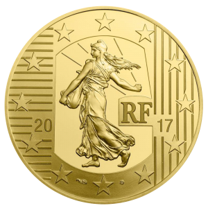 France 2017 The Sower Gold Coin Obverse - Louis d'Or