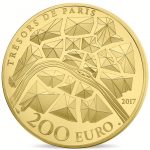 France 2017 Treasures of Paris 1oz Gold €200 Coin Obverse