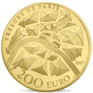 France 2017 Treasures of Paris 1oz Gold €200 Coin Obverse