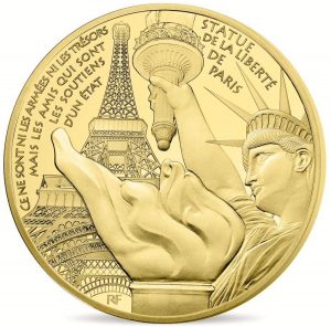 France 2017 Treasures of Paris 1oz Gold €200 Coin Reverse