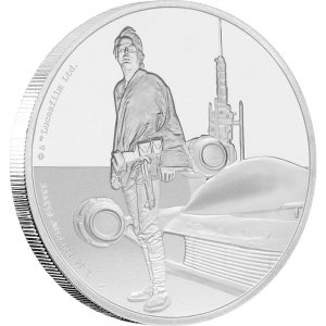 Star Wars Classic Coin Series 2017 Silver 1oz Luke Skywalker Coin Reverse