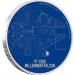Star Wars Ships 2017 Millennium Falcon 1oz Silver Coin Reverse