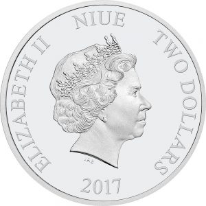 Star Wars Ships 2017 Millennium Falcon 1oz Silver Coin Obverse