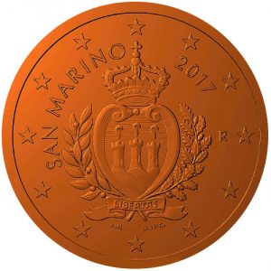 New 2017 San Marino 1 cent National Design