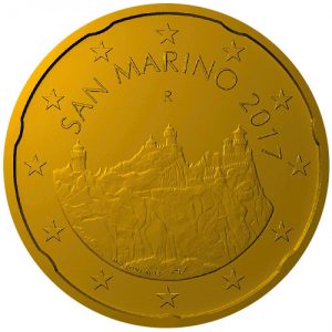 New 2017 San Marino 20 cent National Design