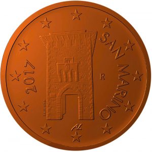 New 2017 San Marino 2 cent National Design